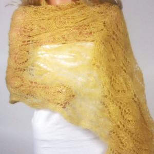 Miodowa chusta w gail