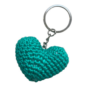 Szydełkowe serce - brelok do kluczy (425739)