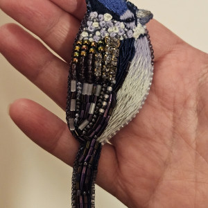 Modrosójka - broszka