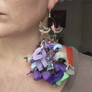 Kolczyki  kwiaty lekkie