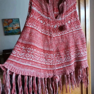 poncho wełniane