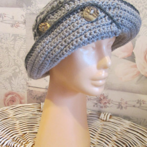 Wiosenny kapelusz szydełkowy hand made * Nowy * Boho * Retro * Vintage *