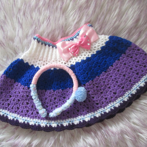 Nowa szydełkowa spódniczka z opaską * Handmade *