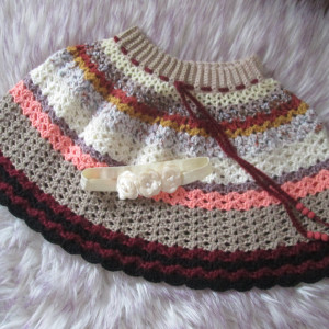Nowa szydełkowa spódniczka z opaską * Handmade *