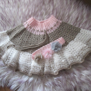 Nowa szydełkowa spódniczka z opaską * Handmade *