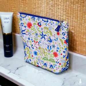 Kosmetyczka damska etui do torebki wodoodporna kosmetyczka organizer kaszubski folk