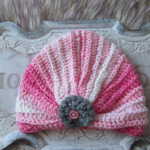 Nowa czapka handmade*Typu Turban Alladynka*Z anilany*