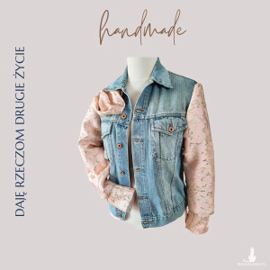 Kurtka jeansowa handmade # upcycledclothes