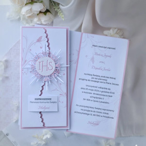 Zaproszenie na Pierwszą Komunię dziewczynki