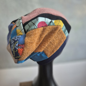 Czapka codzienna patchowrkowa kolorowa