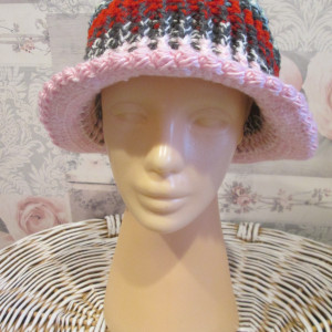 Wiosenny kapelusz szydełkowy handmade * Nowy * Boho * Retro * Vintage *