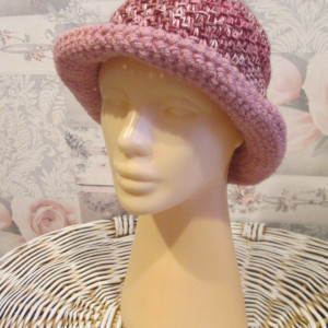 Wiosenny kapelusz szydełkowy handmade * Nowy * Boho * Retro * Vintage *