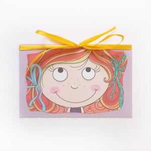 dziewczynka kartka, kartka dla dziewczynki, bajkowe kartki dla dzieci, kartka z dziewczynką, śmieszne kartki, fajne kartki na różne okazje