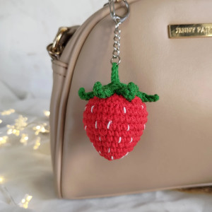 Brelok truskawka, Brelok do kluczy, Brelok dla dziecka
