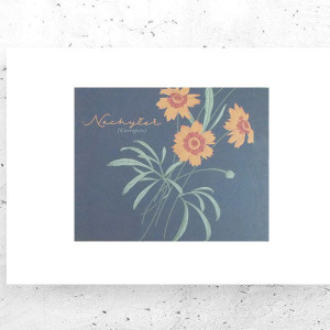 botaniczny plakat A4, rośliny plakat na ścianę, plakat z roślinami, vintage plakat A4, retro plakat z kwiatami, mały plakat do domu