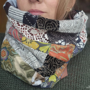 Komin patchworkowy  kolorowy