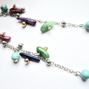 Kolczyki boho kolorowe