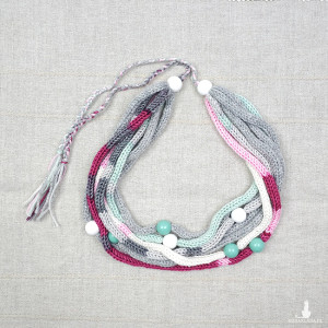 5797 lekki, miękki, błyszczący naszyjnik; kolorowy naszyjnik