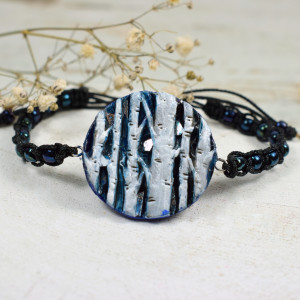 "Szepty brzozy" bransoletka regulowana