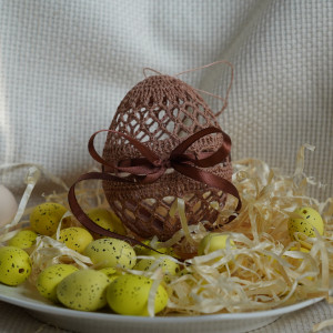 Jajko szydełkowe wielkanocne