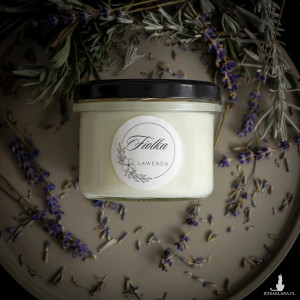 Lawenda świeca sojowa