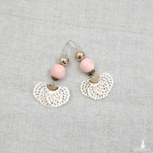 5964  delikatne kolczyki wachlarze