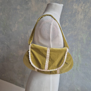 torebka retro liwkowa aksamitna