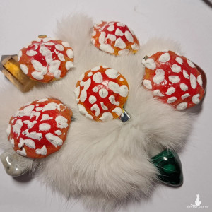 spinka do włosów muchomor