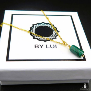 Złoty Łańcuszek Kulkowy i Malachit JUNGLE