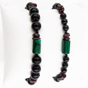 Zestaw Czarnych Bransoletek Sznurkowych Dla Pary ETERNAL BOND