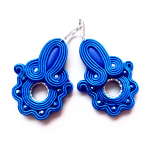 Ażurowe kolczyki sutasz Blue