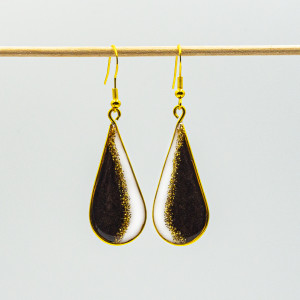 Kolczyki glamour z żywicy 019