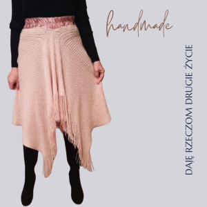 Spódnica boho asymetryczna handmade # upcycledclothes