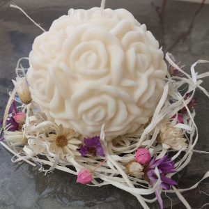 Naturalna świeca z wosku sojowego