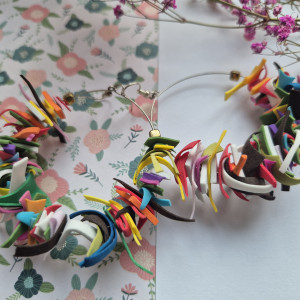 Kolczyki kibica koła leciutkie