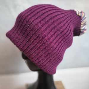 Czapka fioletowa ciepla