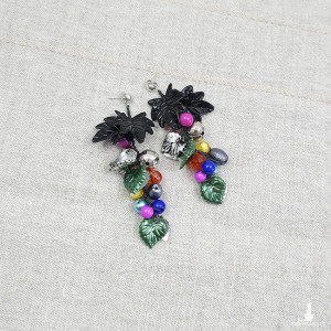 6427 kolorowe, długie, lekkie kolczyki