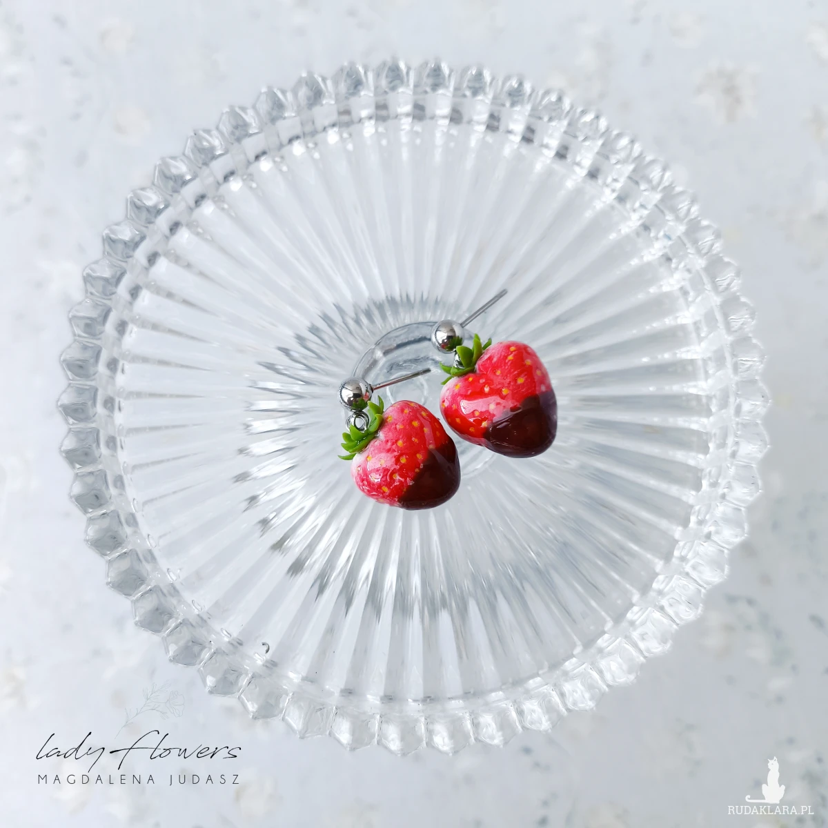 Kolczyki truskawki