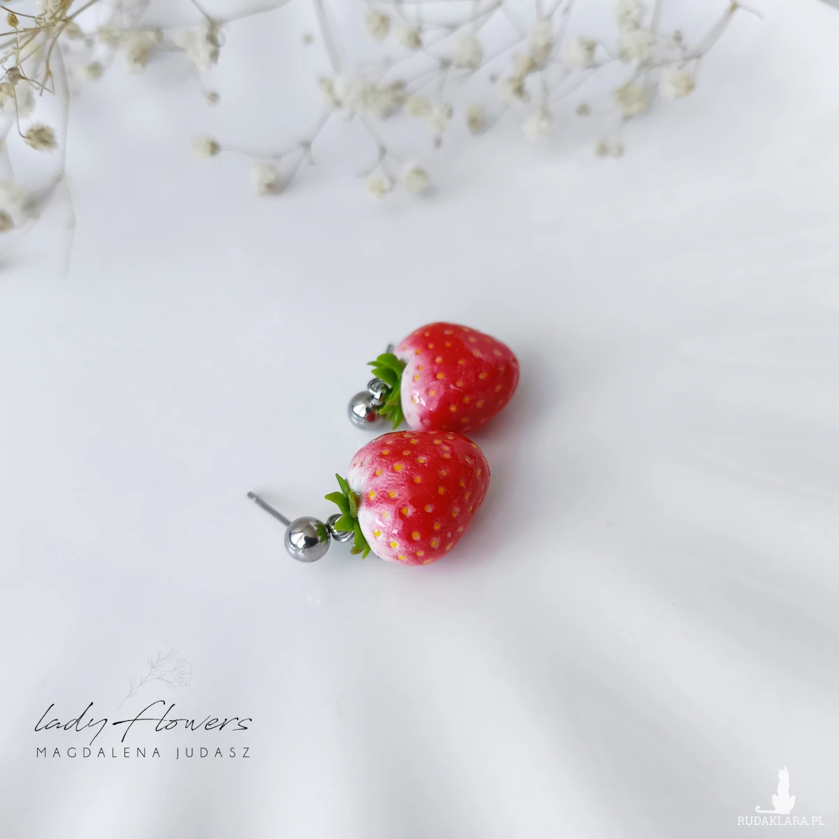 Kolczyki truskawki