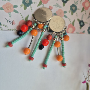 klipsy boho kolorowe