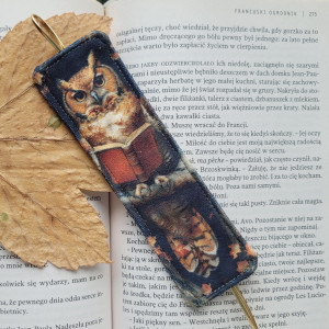 Zakładka do książki: zaczytana sowa