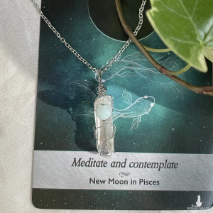 naszyjnik KWARC AURA i AMAZONIT stal chirurgiczna, OPIS