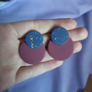 Kolczyki z gliny polimerowej koła