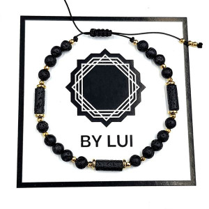 Damska Bransoletka z Kamieniem Wulkanicznym POWER OF VOLCANO