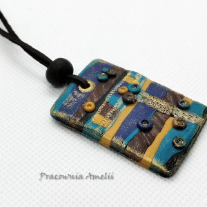 polymer clay wisior paski 2