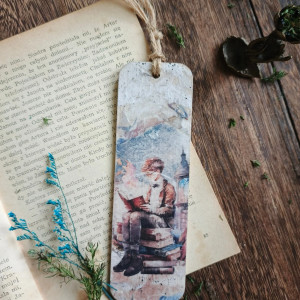 Drewniana zakładka do książki - Harry Potter