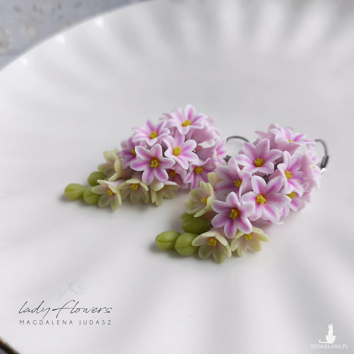 Kolczyki z hiacyntami