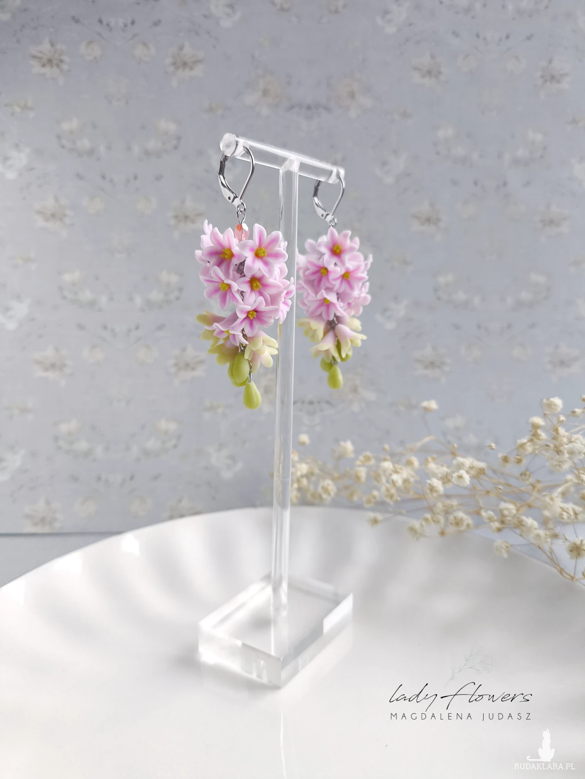 Kolczyki z hiacyntami