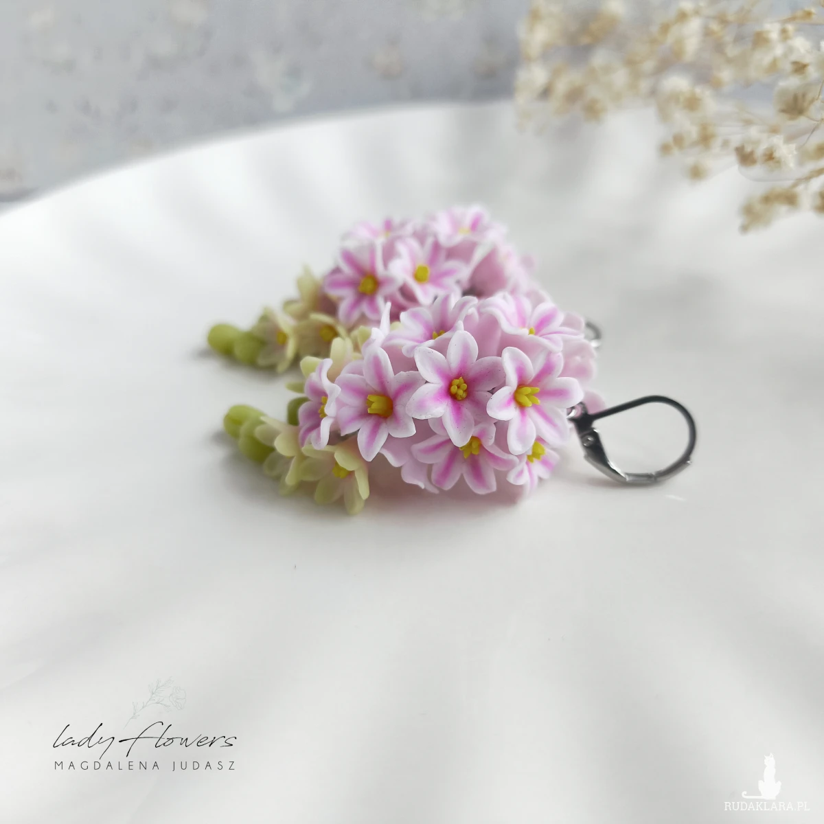 Kolczyki z hiacyntami