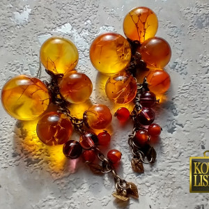 Soczyste - kolczyki z żywicy